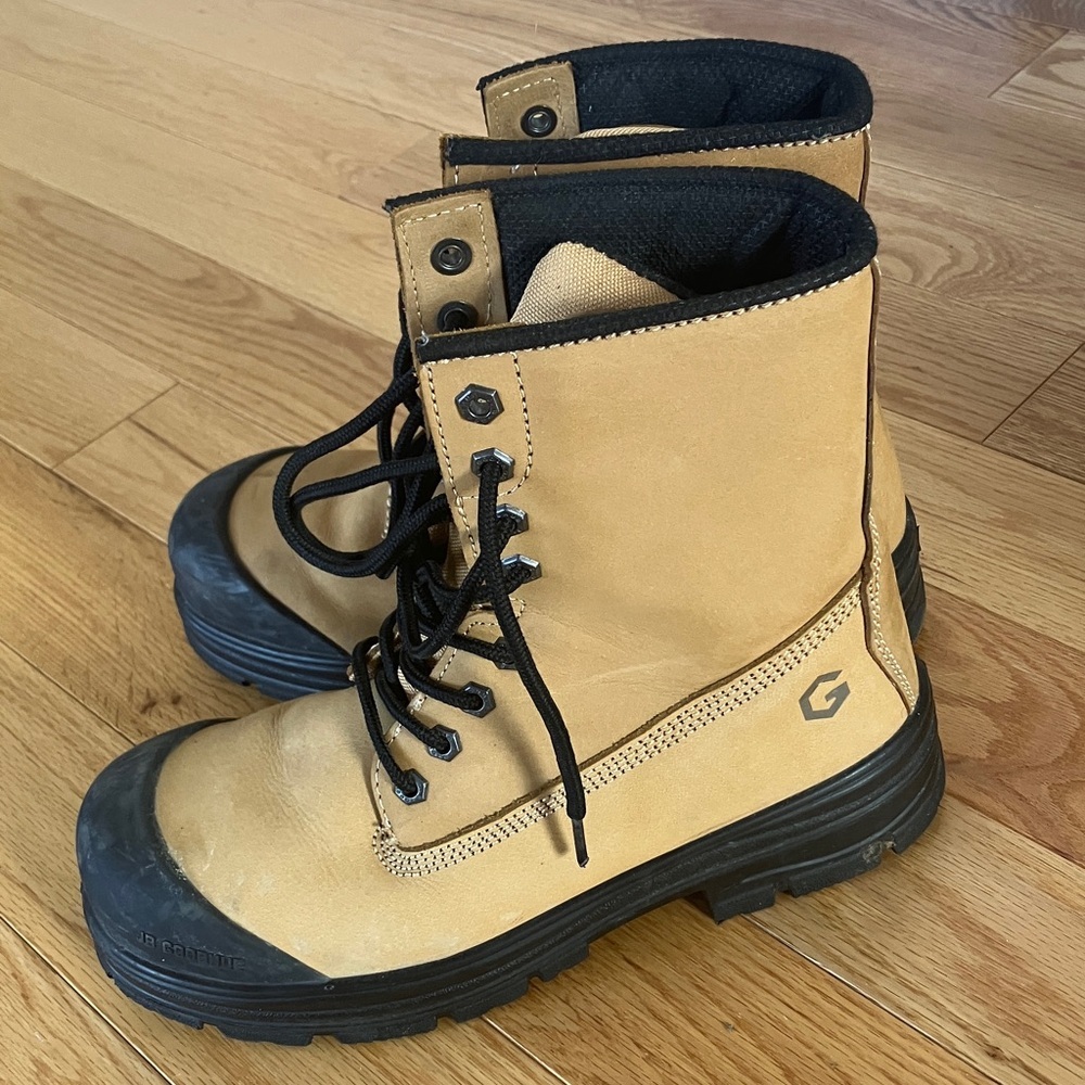 JB Goodhue Men's Tan Steel Toe Work Boots